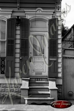 Black and white image of New Orleans LA