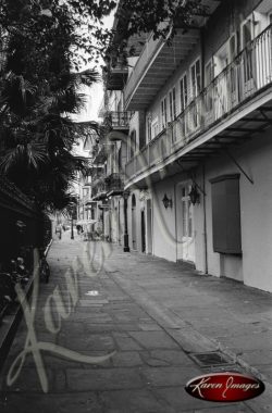 Black and white image of New Orleans LA