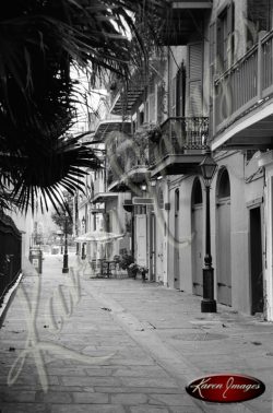 Black and white image of New Orleans LA