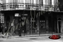 Black and white image of New Orleans LA