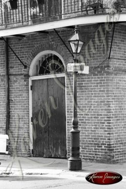 Black and white image of New Orleans LA