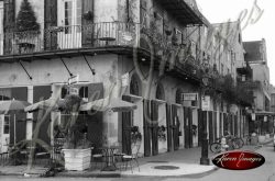 Black and white image of New Orleans LA