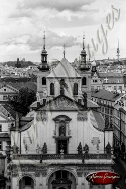 black and white image of prague czech republic prague castle hrad charles bridge staromestke josefov jewish museum jewish cemetary