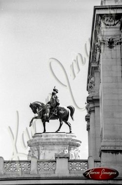 Black and White image of Rome Italy