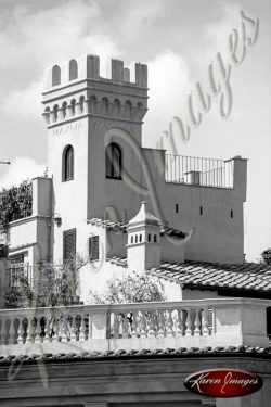 Black and White image of Rome Italy