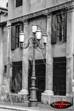 Black and White image of Rome Italy