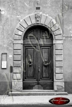 Black and White image of Rome Italy