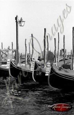 black and white image of venice italy