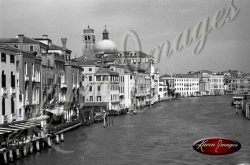 black and white image of venice italy