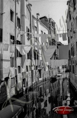 black and white image of venice italy