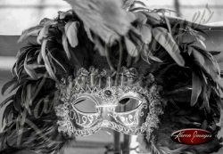 black and white image of venice italy