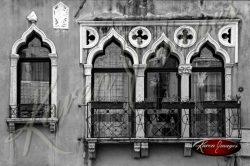 black and white image of venice italy