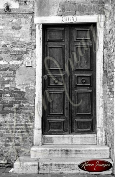 black and white image of venice italy