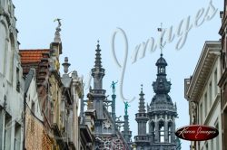 view of skyline of brussles belgium