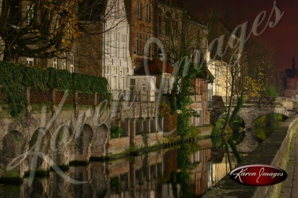 Brugge Canal View Landscape Belgium