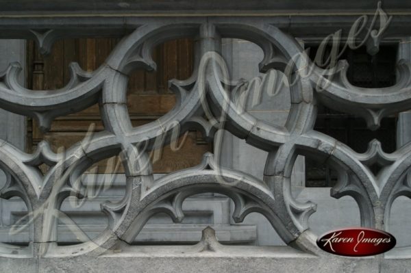 Color image of railing at grand place brussels belgium