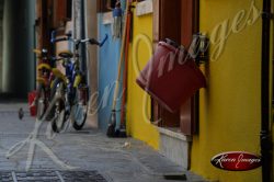 Bucket and Bicycles Burano Italy