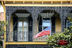 Iron Rail Balcony Savannah Georgia