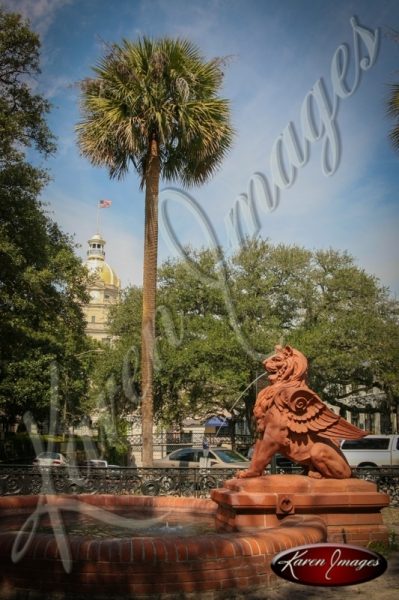 Lion Fountain Savannah Georgia