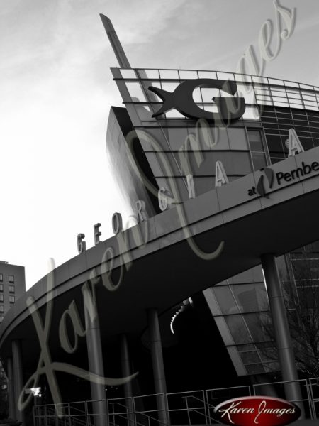 Ga-Aquarium-Bow-Atlanta-Georgia-Black-and-White