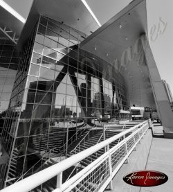 Phillips Arena Atlanta Georgia Black and White