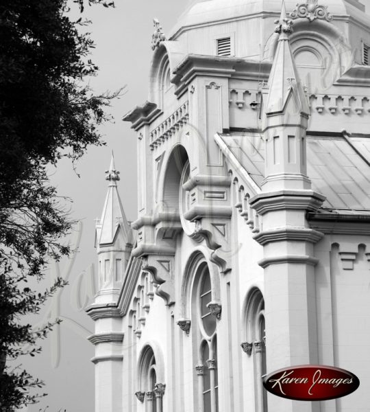 Lutheran Church of the Ascension Savannah Georgia Black and White