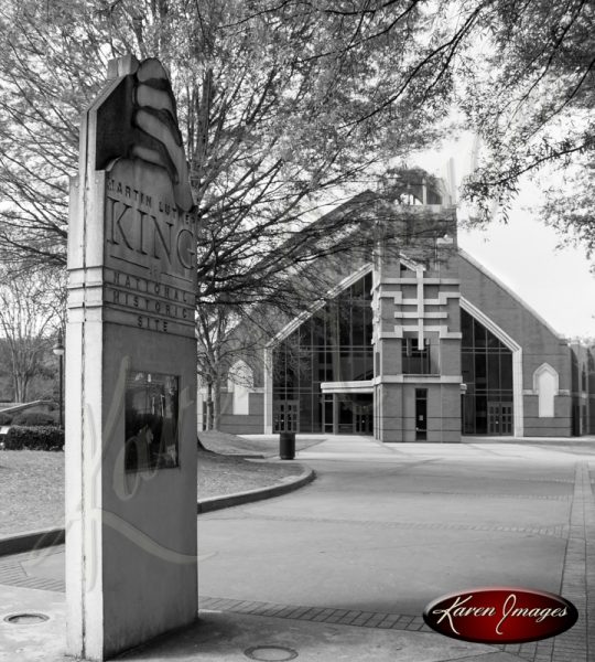 MLK Historic Center Atlanta Georgia Black and White