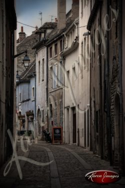 Ancient alleyway in Beaune Bourgogne burgundy