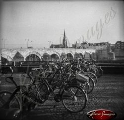 bikes in bicycle parking lot central station amsterdam