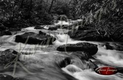 Black and white of rivers streams waterfalls smokey mountains cumberland gap amicalola falls