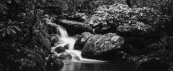 Black and white of rivers streams waterfalls smokey mountains cumberland gap amicalola falls