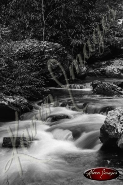 Black and white of rivers streams waterfalls smokey mountains cumberland gap amicalola falls