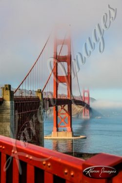 Golden Gate Bridge color photo San Francisco California