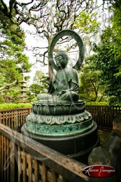 Japanese Tea Garden San Francisco color image of Buddha
