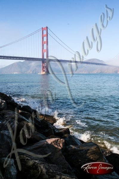 Golden Gate Bridge color photo San Francisco California