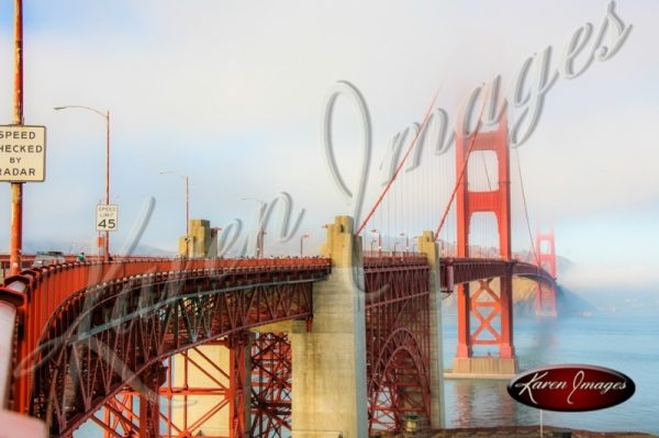 Golden Gate Bridge color photo San Francisco California