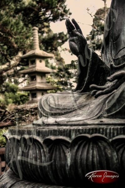 Japanese Tea Garden San Francisco color image of Buddha