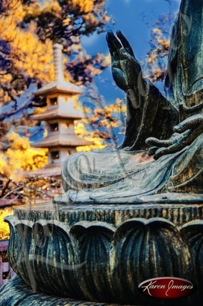 Japanese Tea Garden San Francisco color image of Buddha