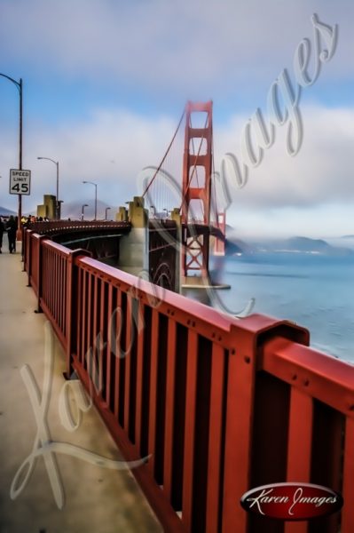 Golden Gate Bridge color photo San Francisco California