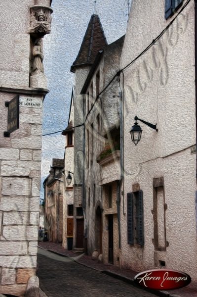 image of alley in beaune france