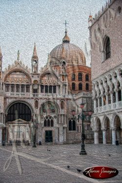 cleared art of venice san marco square italy