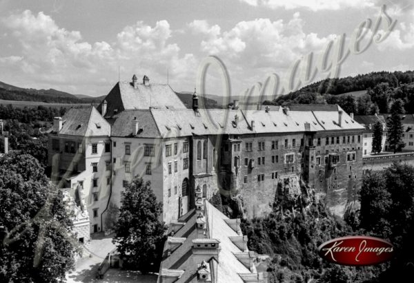 Castle Image of Ancient Village of Ceske Krumlov Czech Republic