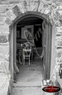 black and white image of cinque terre italy