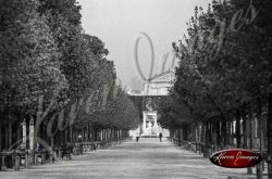 black and white image of the louvre paris france